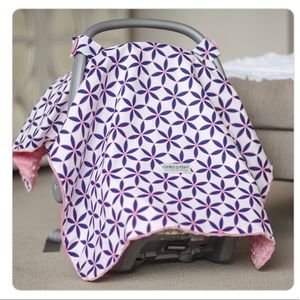 Car seat cover by canopy